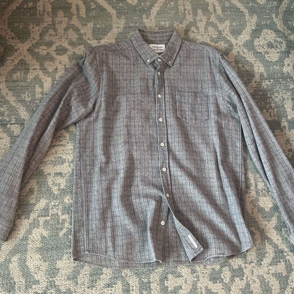 Men's Gray LIBERTINE Button-Up Shirt